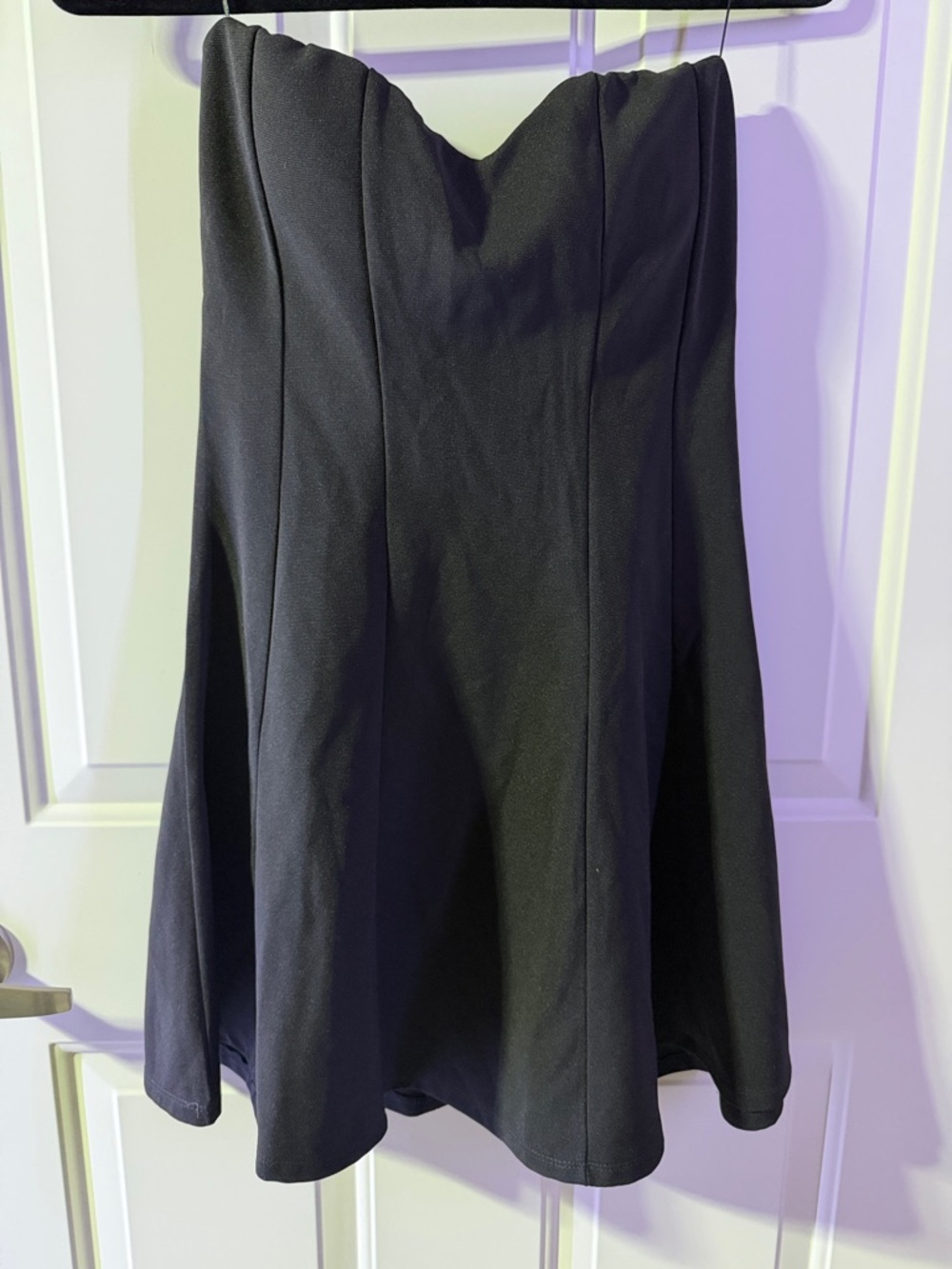 NWT Strapless Black A-Line Skirt